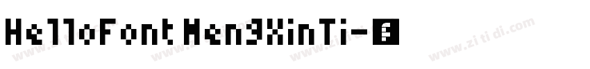 HelloFont MengXinTi字体转换